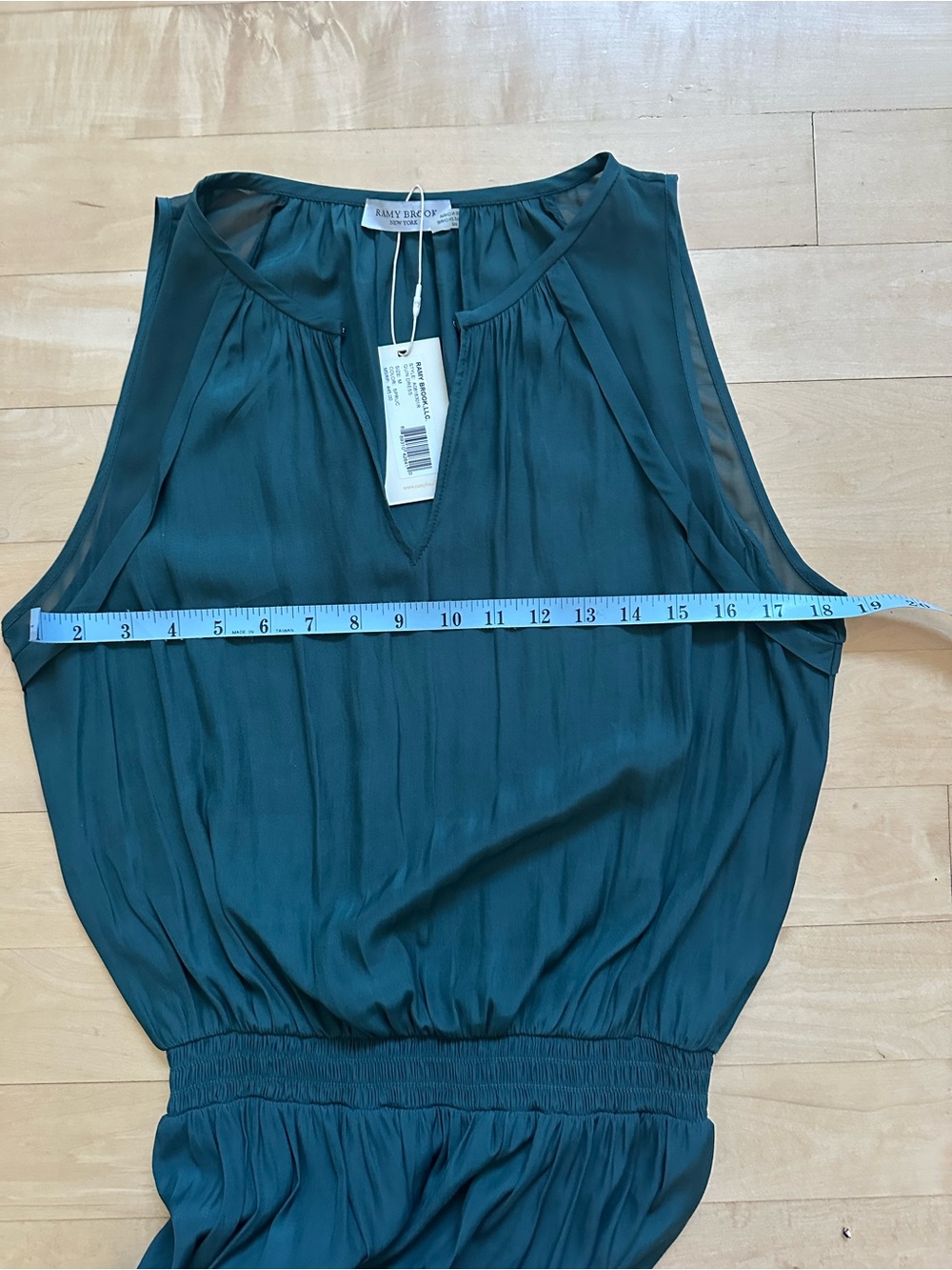 Ramy Brook Sleeveless Teal High-Low Midi Dress - Picture 8 of 8